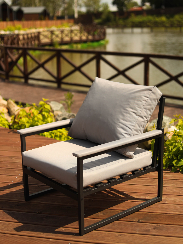 Кресло дачное садовое Stur, Oxford (Серый)