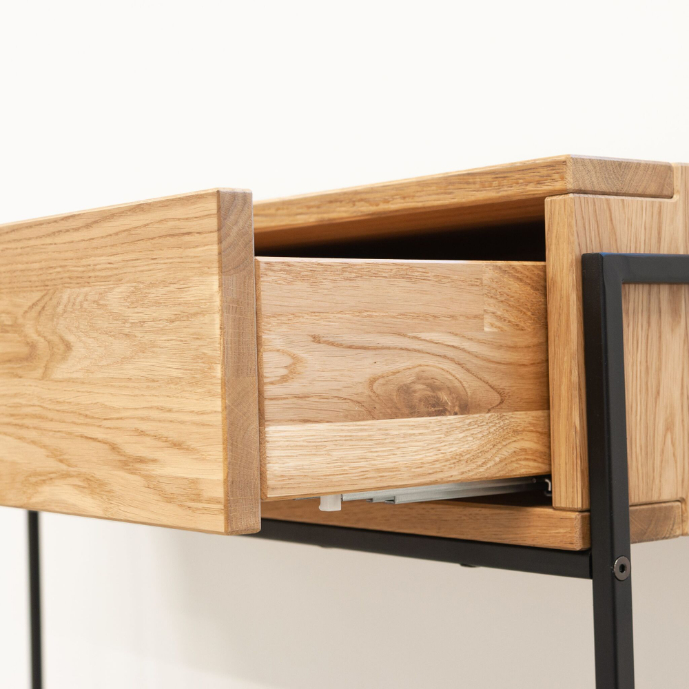 Туалетный столик 2 ящика из дикого дуба