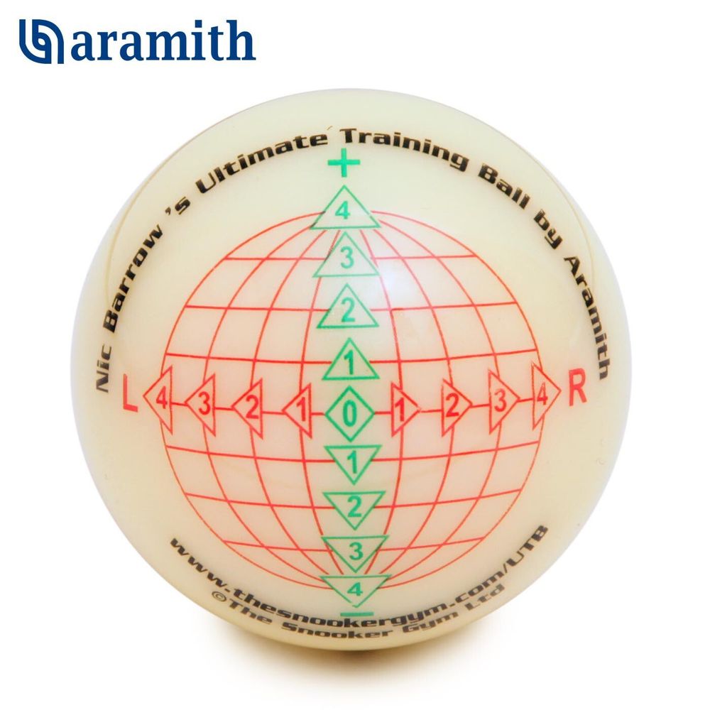 Тренировочный шар Snooker Aramith Nic Barrow`s Ultimate Training Ball ø52,4мм блистер