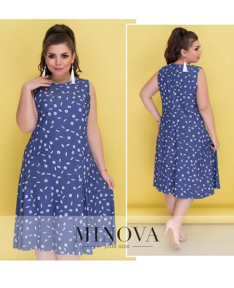 Платье 297-синий Minova