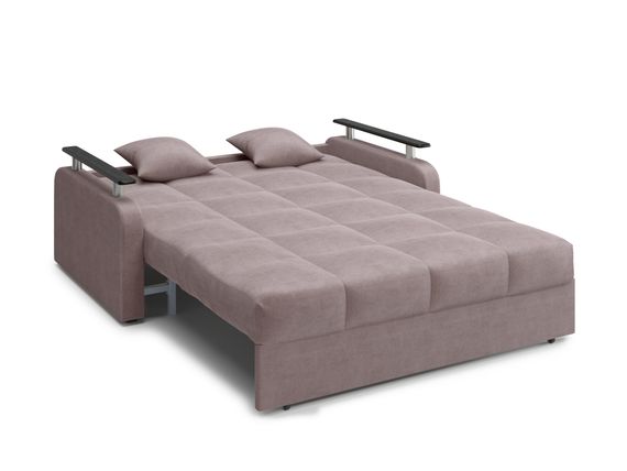 Диван Денвер 1,4 - Velutto 22 коричневый/  коричневая накладка