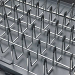 Сушилка для посуды раздвижная extend steel, серая