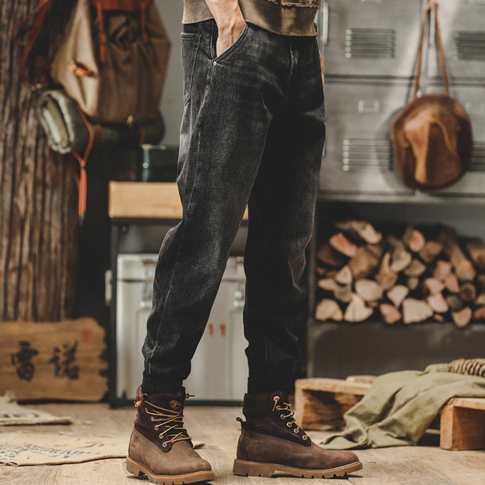 Ретро-джинсы американского стиля, свободные прямые, повседневные универсальные брюки для мужчин, осенний сезон