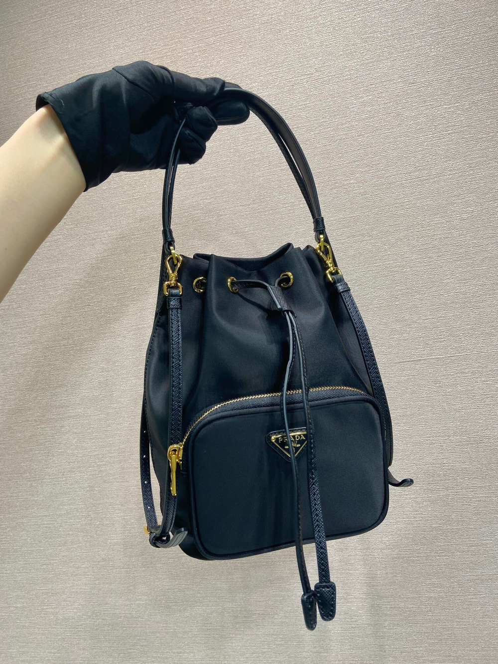 Prada Duet Bucket Bag 18 cm