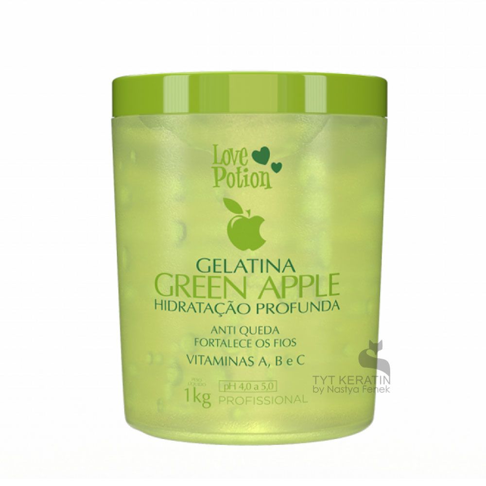 Love Potion Коллагеновый восполнитель Gelatina Green Apple