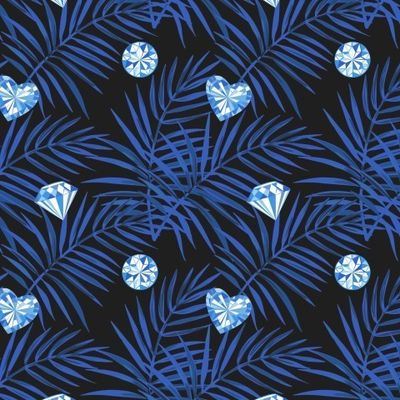 Пальмовые листья с кристалами