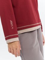 Лонгслив "НЕ идеальная" с контрастной отделкой женский