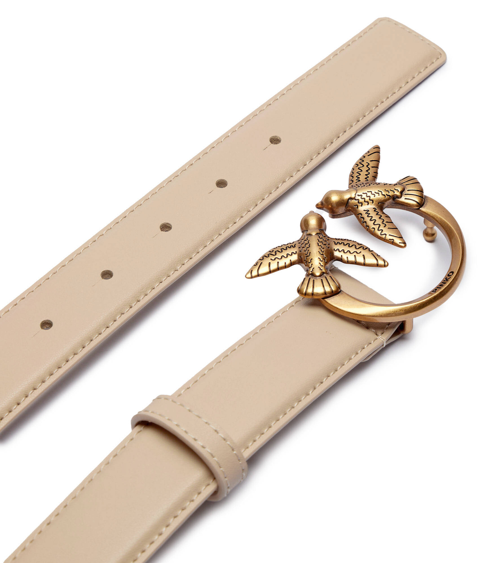 Кожаный ремень Pinko - бежевый(100125 A0F1)