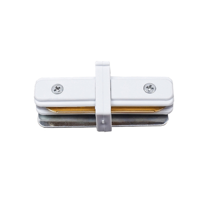 UBX-Q122 G11 WHITE 1 POLYBAG Соединитель для 2-х шинопроводов типа G. прямой внутренний. Однофазный. Белый. ТМ Volpe.