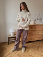 Брюки карго Snow для беременных, Кофейный