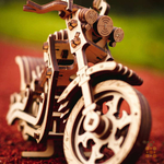 Мотоцикл Крузер (Cruiser) (EWA) - Деревянный конструктор, сборная модель, 3D пазл