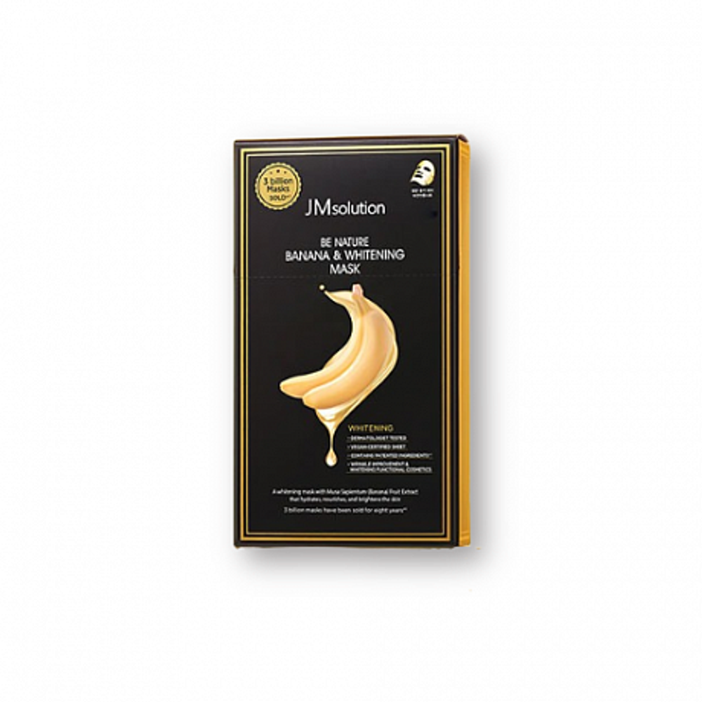 JMsolution Be Nature Banana & Whitening Mask, 24ml - Осветляющая маска с экстрактомм банана