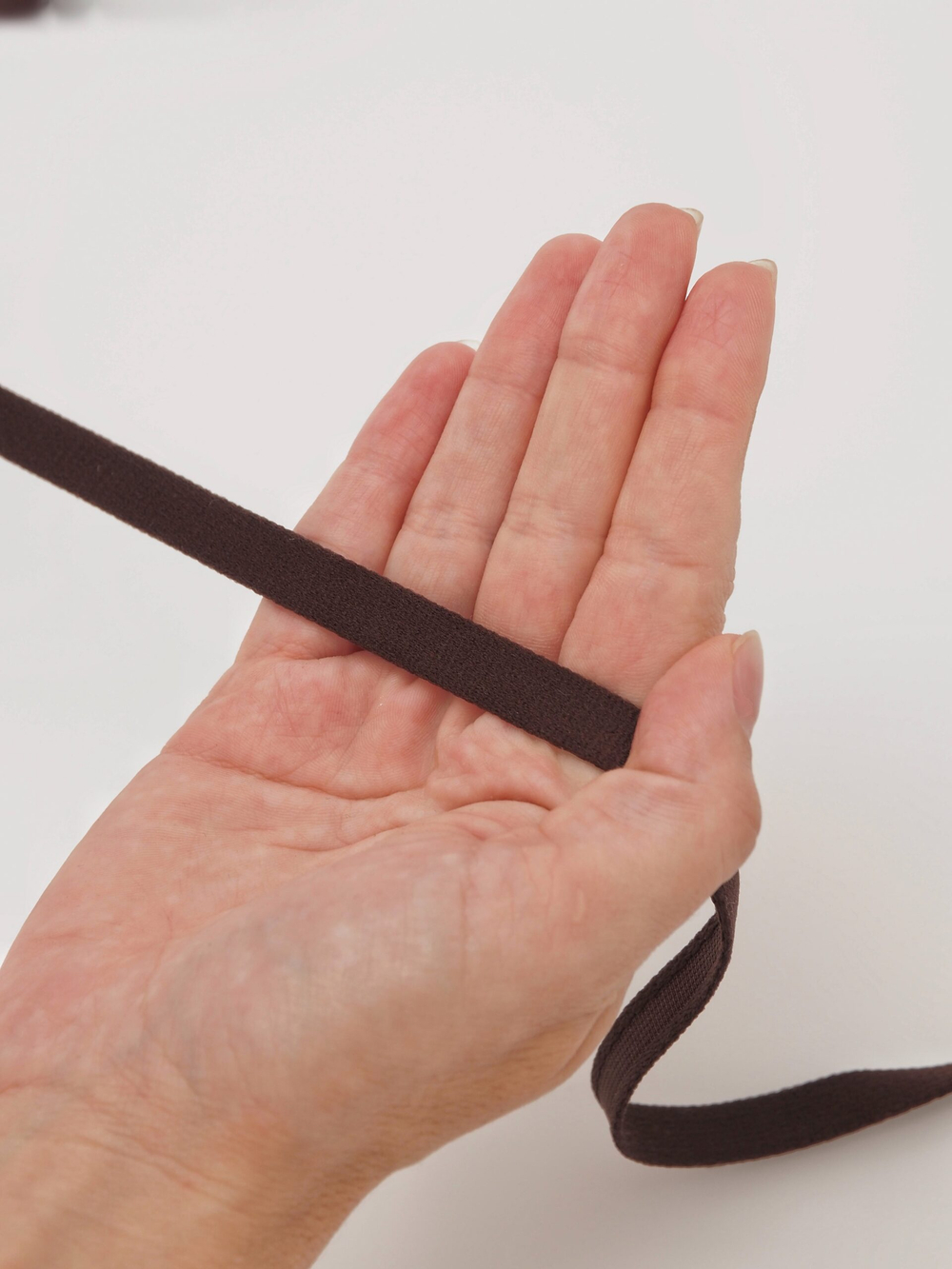 Туннельная лента горький шоколад бесшовная ширина 10 мм