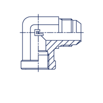 Штуцер P90 JIC 7/8 - NPT 1/2