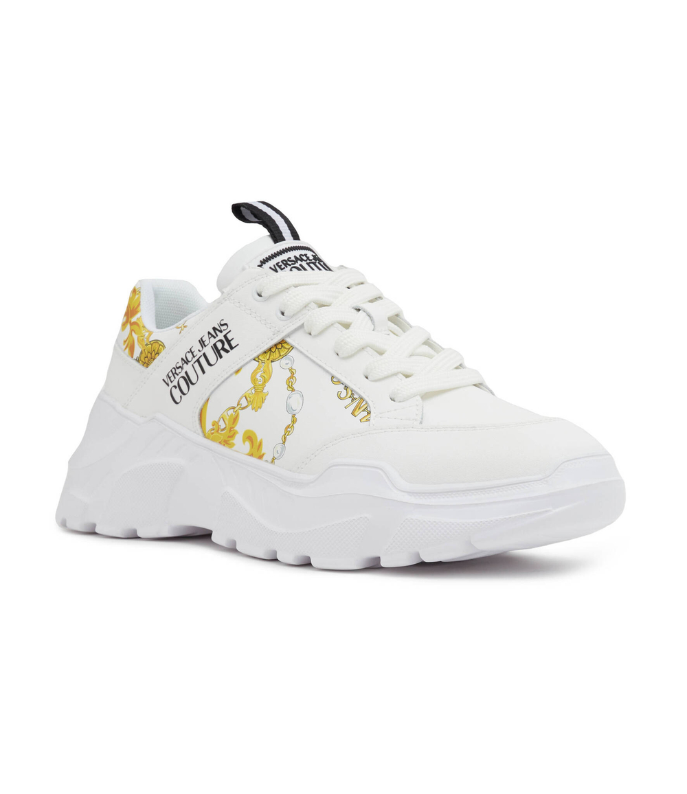 Кожаные кроссовки Versace Jeans Couture - белый(75YA3SC2ZP324)