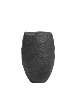 Кашпо TREEZ Effectory - Organic - Высокая чаша - Тёмно-серый камень