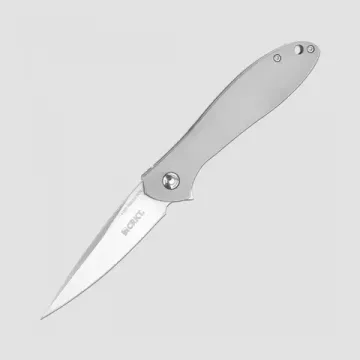 Складной нож CRKT Eros Large Flat Handle (IKBS Flipper) CR/K456XXP c клинком из стали AUS-8, рукоять Stainless Steel 420J2