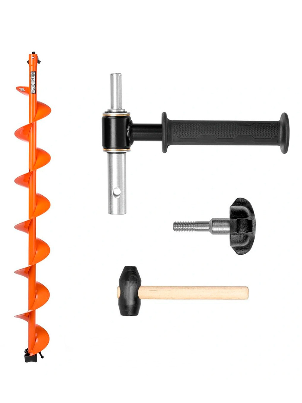 Комплект под мотобур шнек Тонар MOTOSHTORM 150R+адаптер АШ-02+молоточек (T-SMS150R-ASH-02)