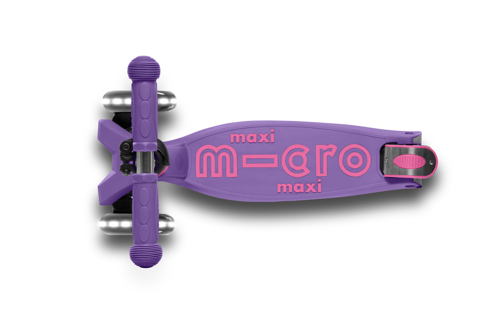 Самокат Maxi Micro Deluxe LED складной сиреневый