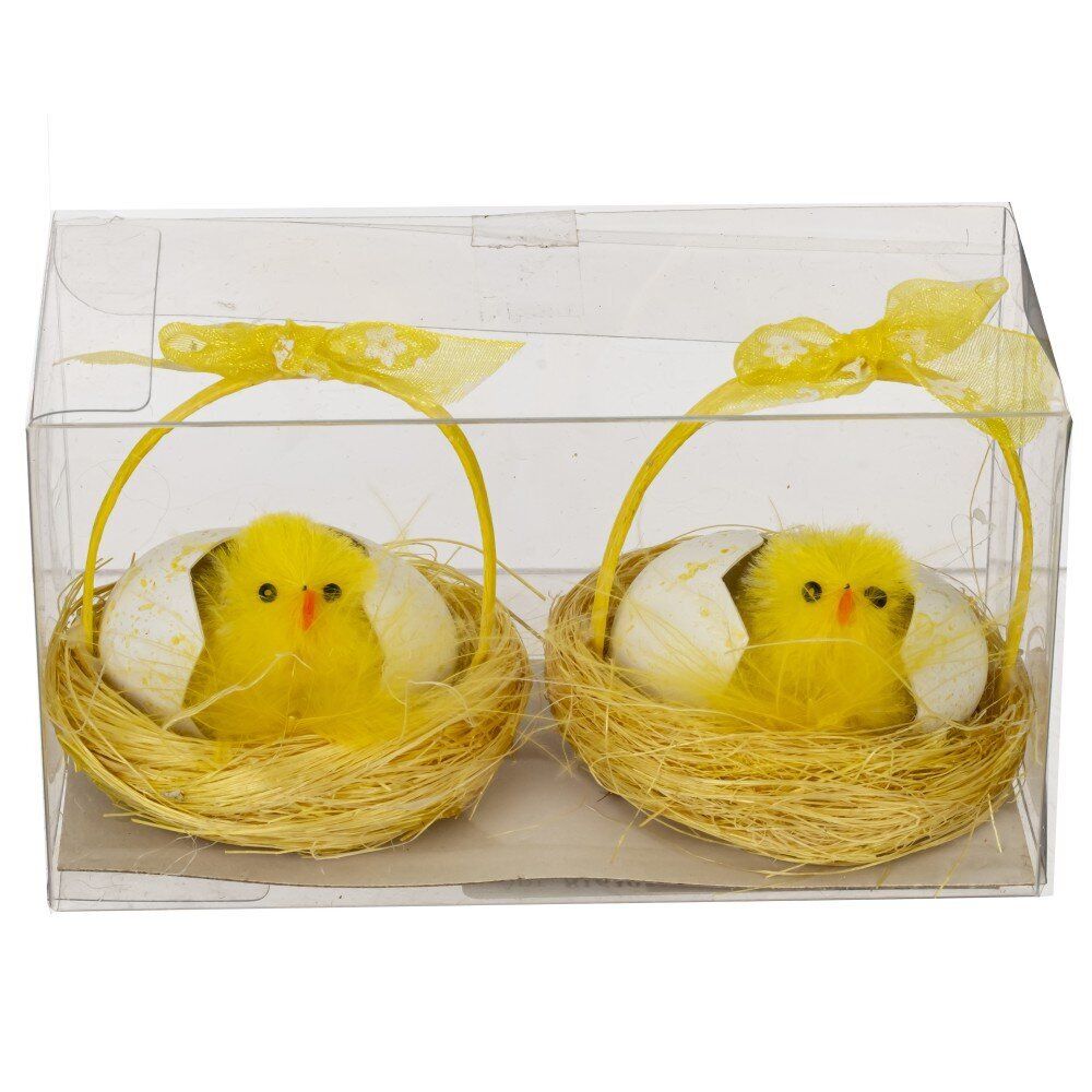 GAEM Набор из 2-х изделий декоративных "Гнездо пасхальное" (5,5*6), L11 W6 H6 см