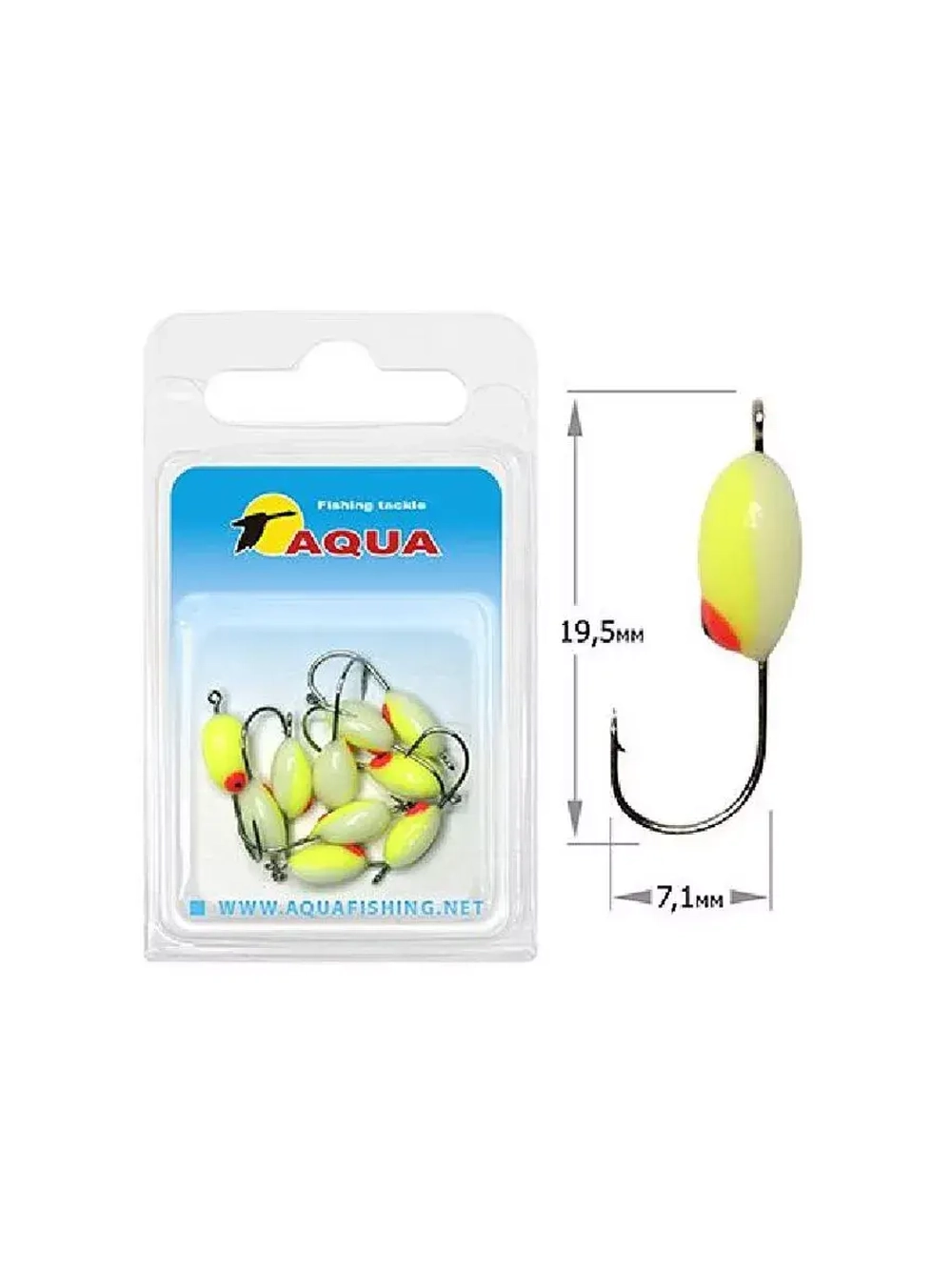 Мормышка фосфорная №06, крючок №12 (2 упакпо 10 шт) 0,08g