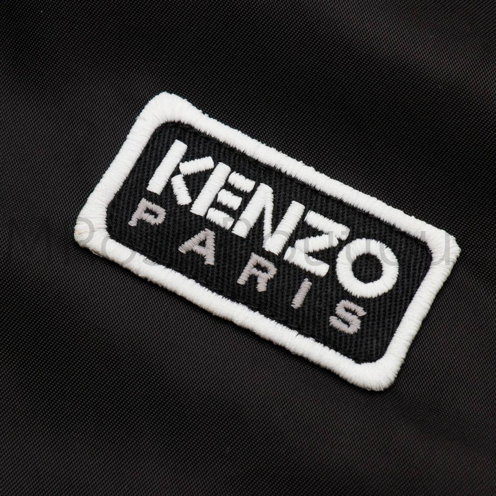Женская ветровка Kenzo черного цвета с логотипом