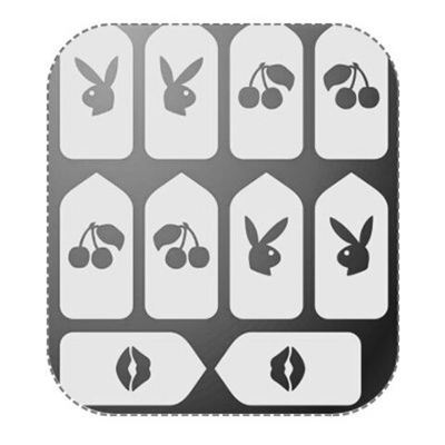 IRISK Трафарет для дизайна ногтей №22, серебро