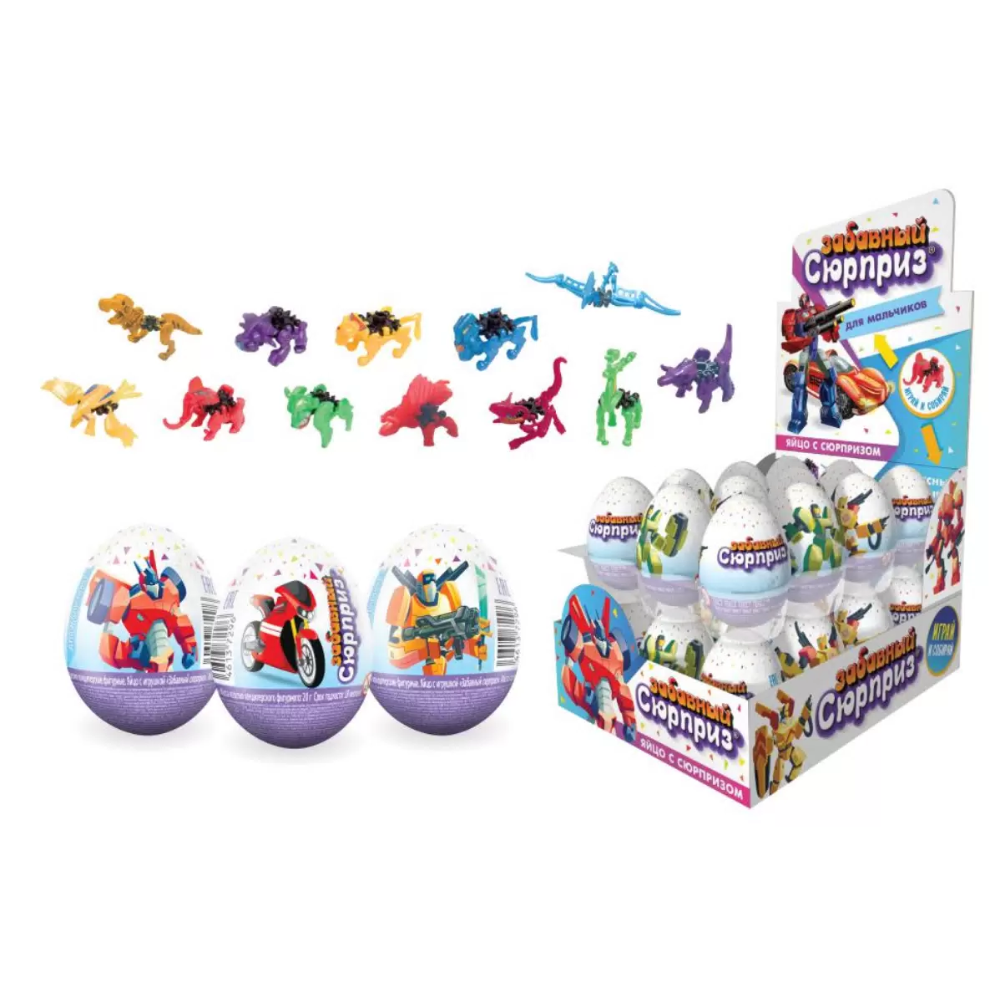 Яйцо Забавный сюрприз для мальчика/девочки 20 гр