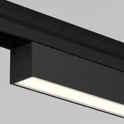 Уличный трековый светильник Базис / Basis Exility IP 3000К 24Вт 120° черный Outdoor o-tr02-1-s-24wb3k