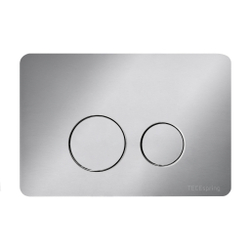 Комплект для установки подвесного унитаза: застенный модуль TECEspring, металлическая панель смыва TECEspring SL, нержавеющая сталь, сатин