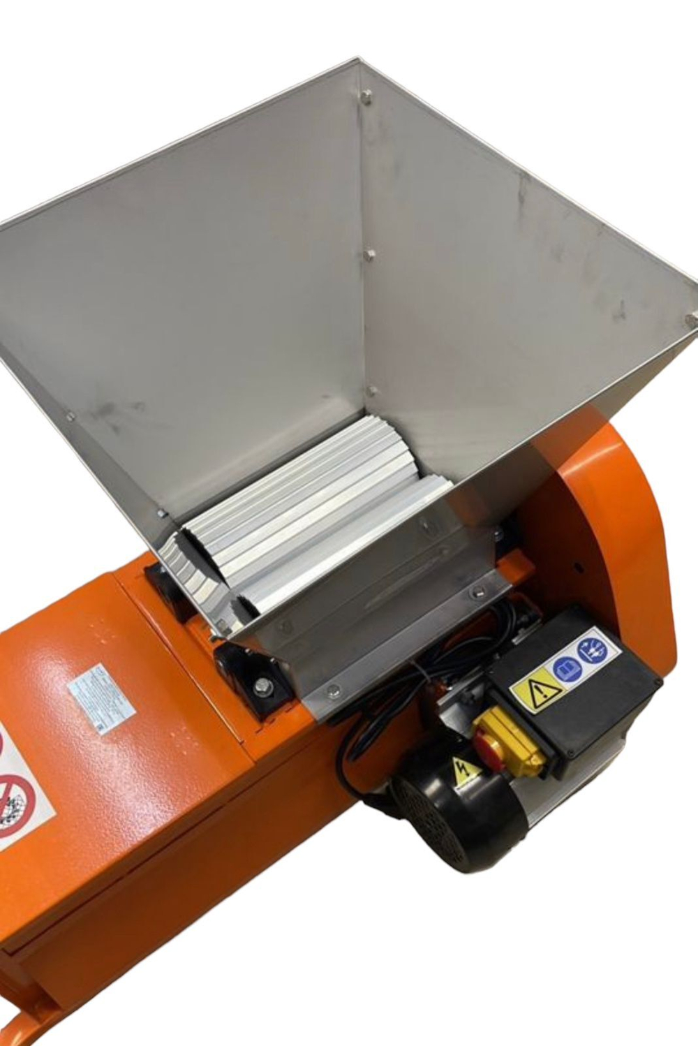 Дробилка с ГРЕБНЕОТДЕЛИТЕЛЕМ ЭЛЕКТРО Умница УИ3-1200кг/550Вт-НЛ, НОВИНКА! нержавейка с регулировкой вальцов для винограда, ягод, фруктов