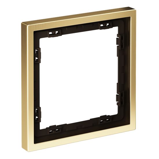 Рамка металлическая на 1 пост, S70 Metal (латунь)