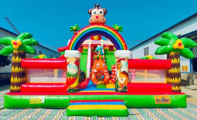 Коммерческий надувной батут «Дракоша и Друзья», 14*7*7 м