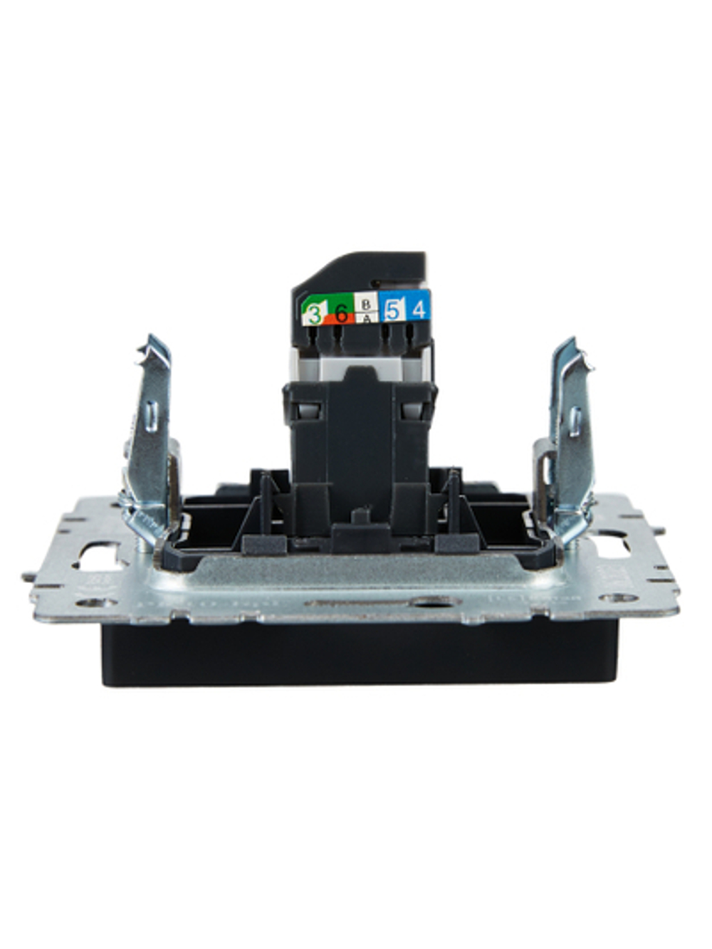 BRITE Розетка компьютерная RJ45 кат.5E РК10-БрГ графит IEK