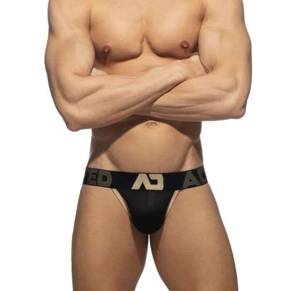 Мужские трусы джоки черные с пуш-ап Addicted AD1082-2