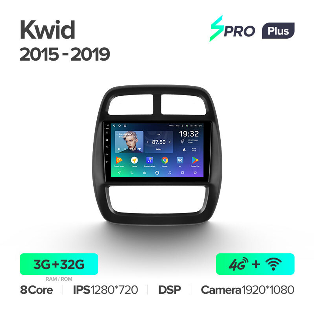 Teyes SPRO Plus 9"для Renault Kwid 2015-2019