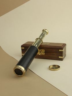 Nautical Подзорная труба в деревянном футляре