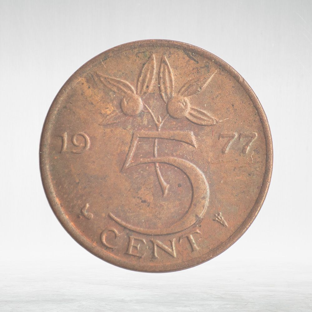 Netherlands, 5 Cents - Juliana, 1977, VF