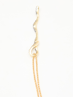 Massimo Dutti Подвеска со стразами, золотистый