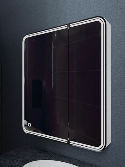 Зеркало-шкаф с подсветкой ART&MAX, левый ART&MAX VERONA  AM-Ver-800-800-2D-L-DS-F