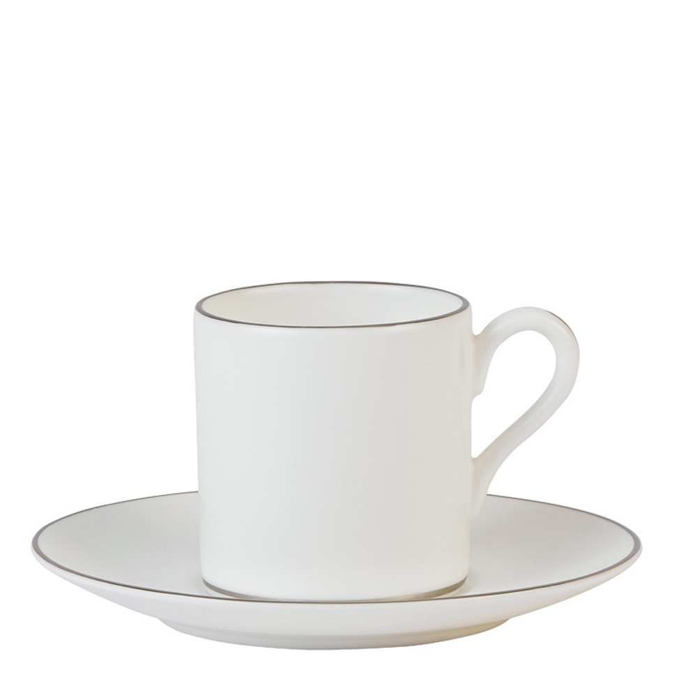 Wedgwood Чашка для эспрессо Signet Platinum 70 мл с блюдцем