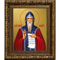 Георгий Хозевит преподобный. Икона на холсте.