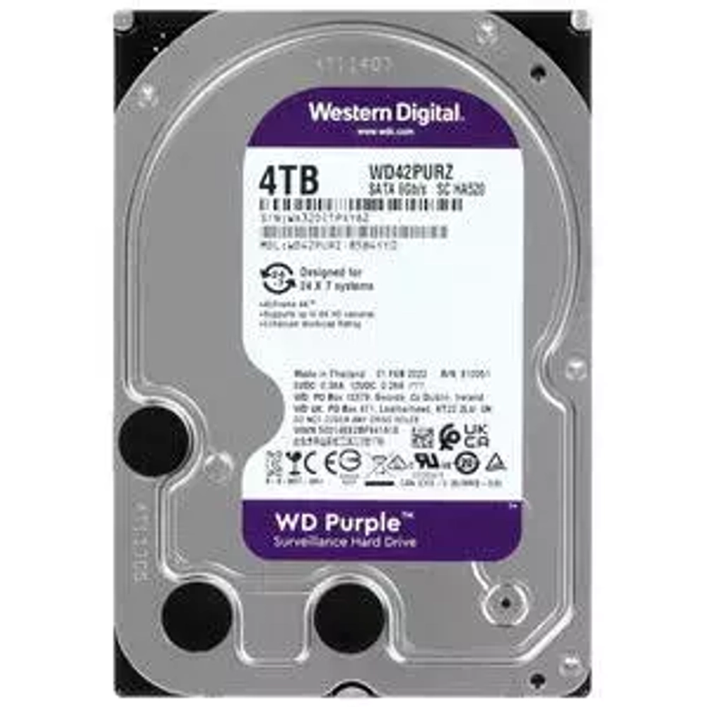 Жесткий диск Western Digital Purple 4TB, (WD42PURU)