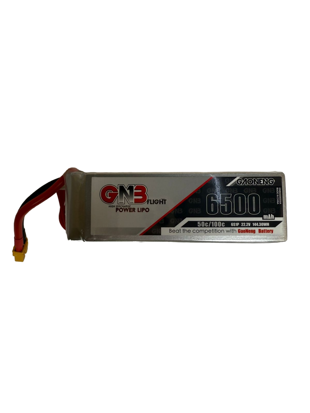 Аккумулятор для квадрокоптера FPV GNB 6S6500-50A-50C-XT60-6S 6500 mAh