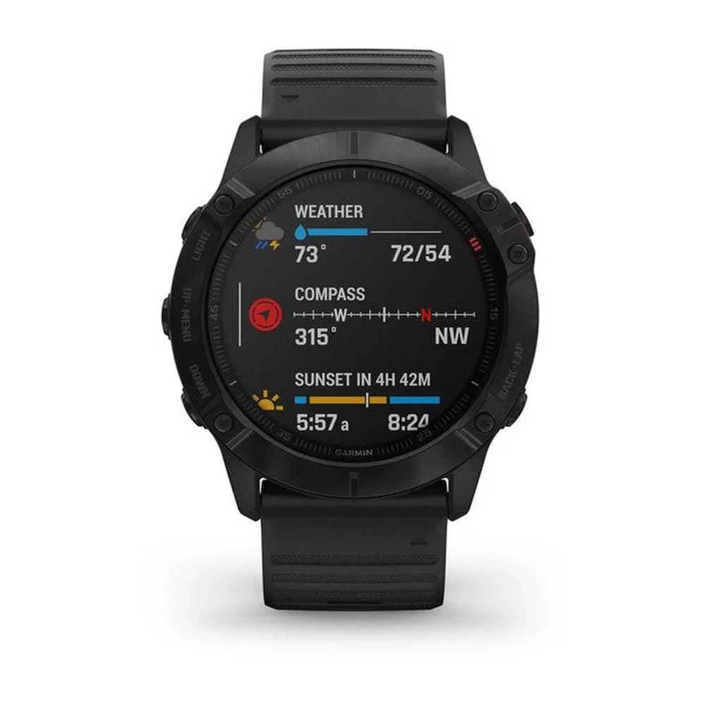 Смарт-часы Garmin Fenix 6X Pro, черный, 010-02157-01