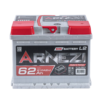 Аккумулятор ARNEZI DIN SMF 62 А/ч обратный R+ 242x175x190 L2 EN 610 А