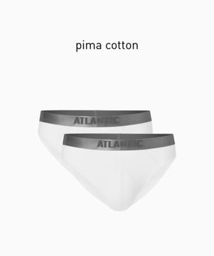 Мужские трусы слипы (2 шт) спорт Basic 2BMP-013 белые