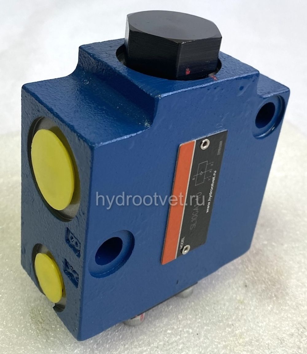 SL10GA1-40 - Гидрозамок Ду10, монтаж резьбовой, дренаж - L = есть, А = с предварительным открытием (стандартный вариант), давление открытия 1,5 бар