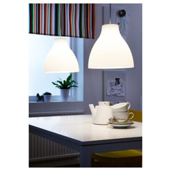 IKEA MELODI  (ИКЕА МЕЛОДИ)  -  Подвесной светильник, белый, 38 см