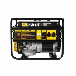 Генератор бензиновый DY-S6,5А Huter - номинал 5кВт, max 5.5 кВт, ручной стартер